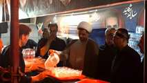 خدمت خالصانه خادمان بنیاد شهید در مواکب مراسم تشییع رهبر شهید